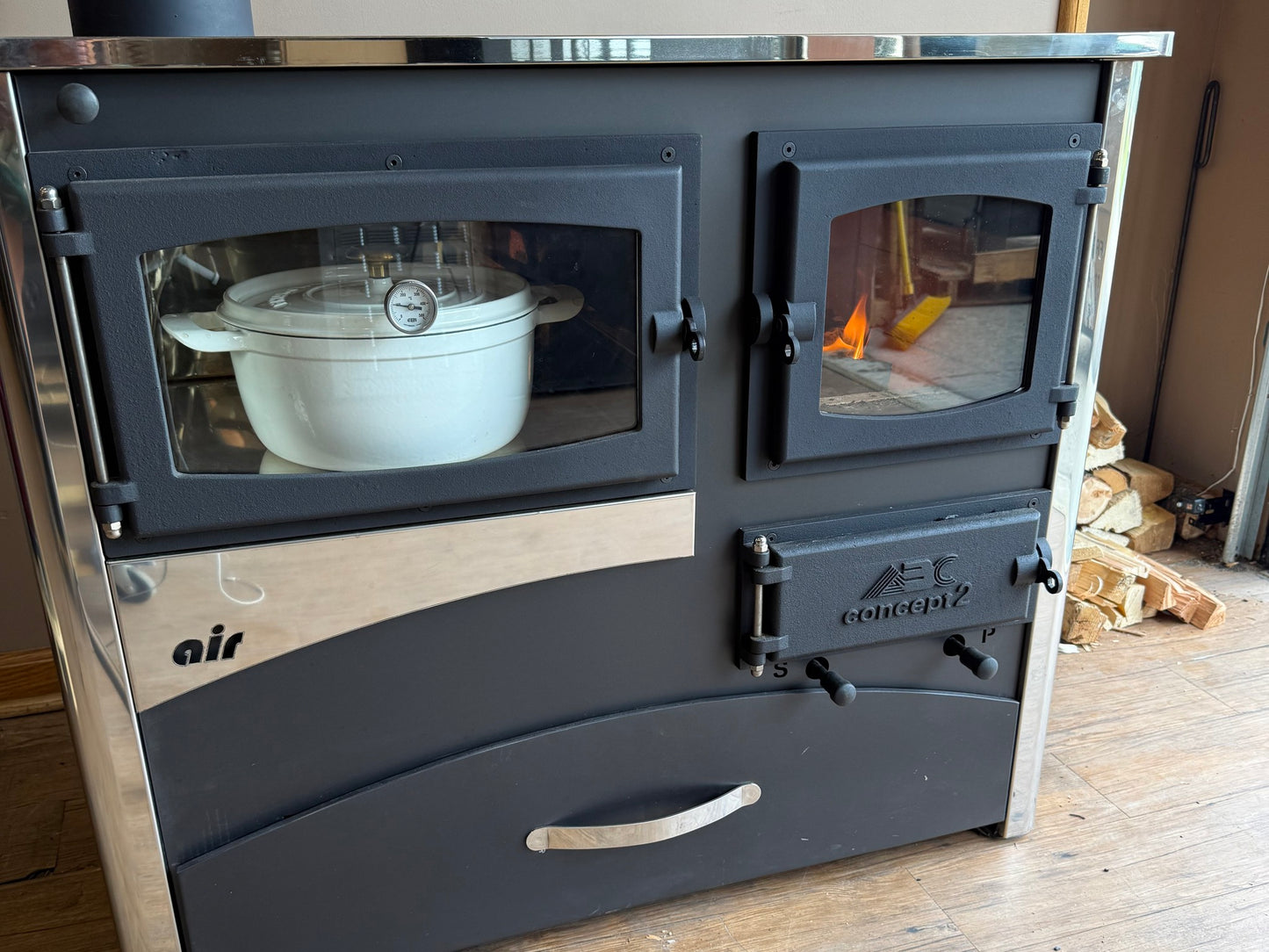 ABC Products Concept 2 Air Wood Cookstove - Stainless Steel