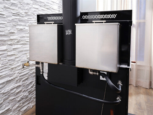 520 Heco Wood & Coal Cook Stove 3-Piece Porcelain Top-In Stock