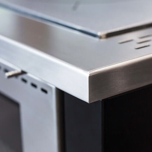 Rizzoli ML60 Classic Wood Cook Stove - Stainless Steel - Removable Rings-1 In Stock