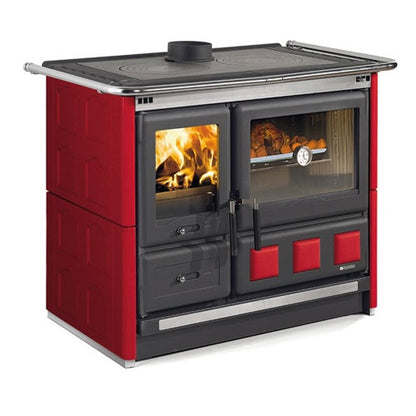 La Nordica Rosa XXL - Maiolica Wood Cookstove-Burgandy