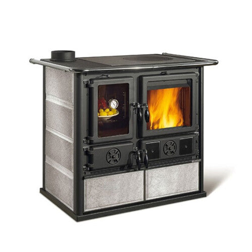 La Nordica Rosa Sinistra Reverse Wood Cookstove - Soapstone