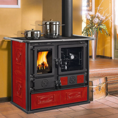 La Nordica Rosa Wood Cookstove - Liberty Bordeaux