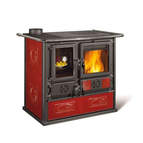 La Nordica Rosa Sinistra Reverse Wood Cookstove - Liberty Bordeaux