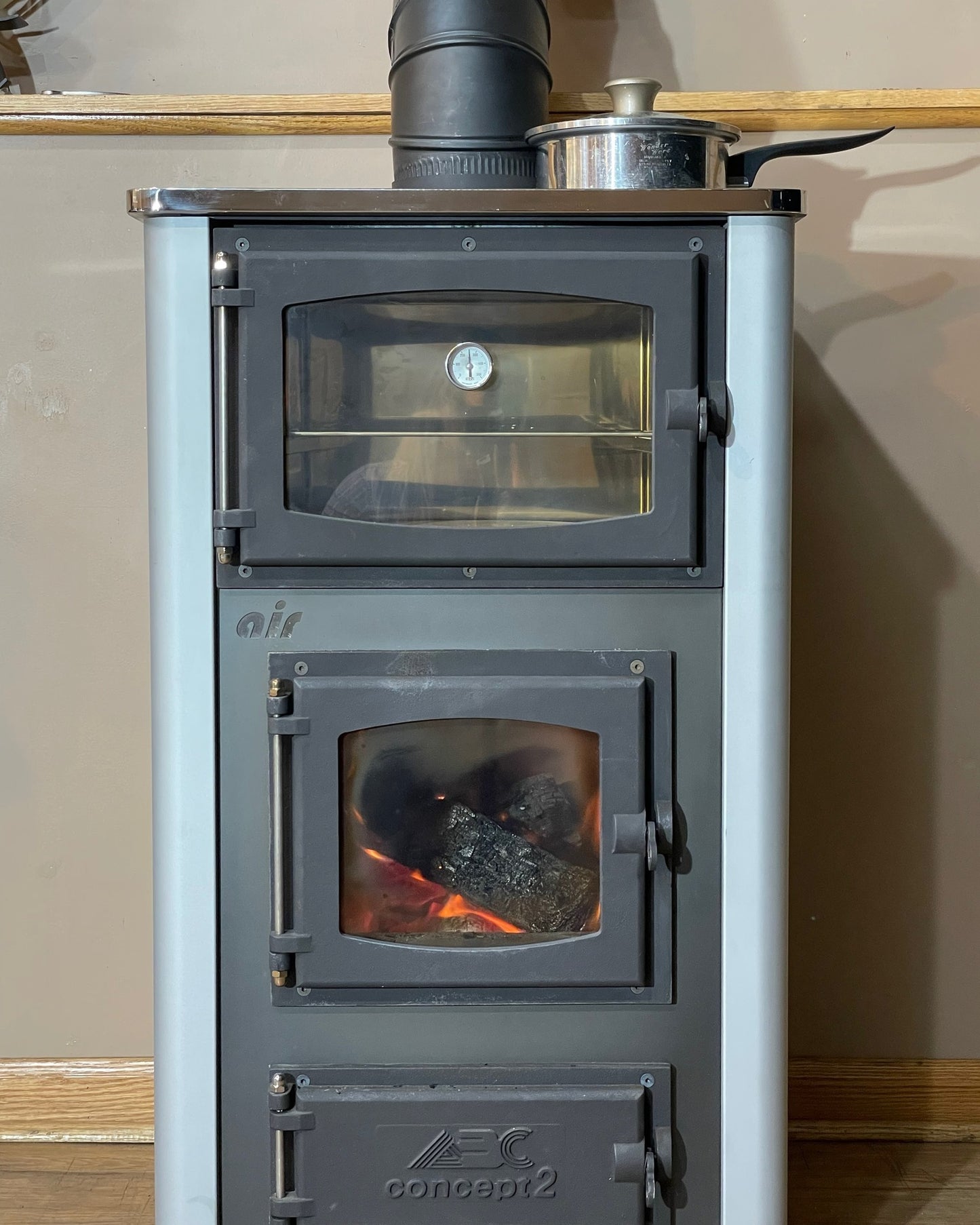 ABC Concept 2 Air Mini Gray Wood Cookstove