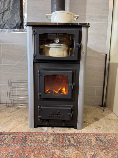 ABC Concept 2 Air Mini Gray Wood Cookstove