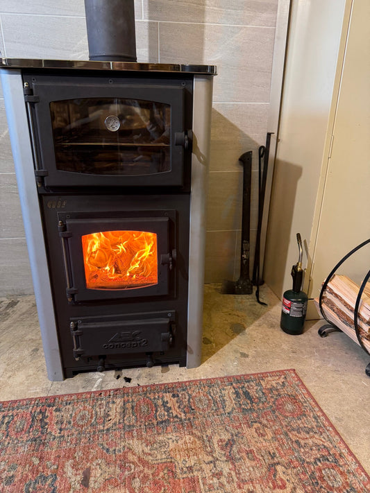 ABC Concept 2 Air Mini Gray Wood Cookstove