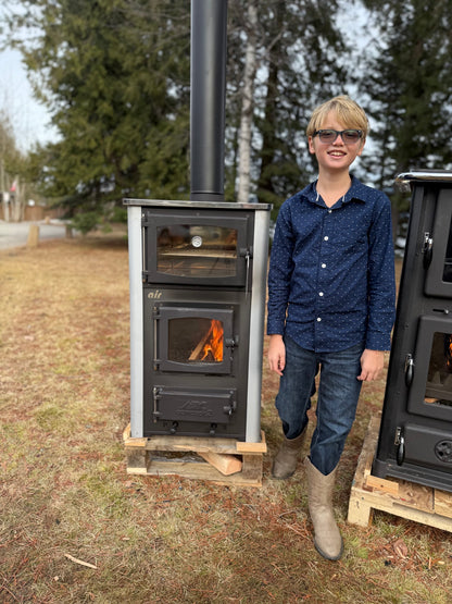 ABC Concept 2 Air Mini Gray Wood Cookstove