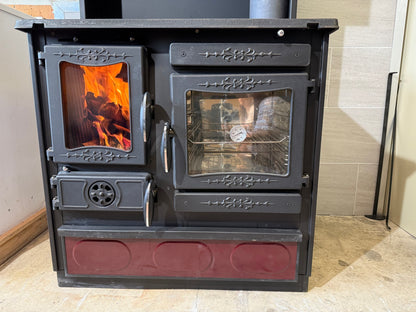 Guliver Hydro Wood Cook Stove by Guca - Burgundy