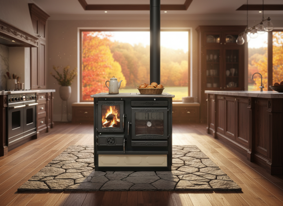 Guliver Hydro Wood Cook Stove by Guca - Cream