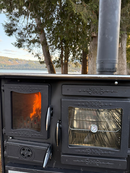 Guliver Wood Cook Stove W/Warming Oven Soapstone