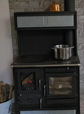 Guliver Wood Cook Stove W/Warming Oven Soapstone