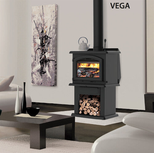 J.A. ROBY Vega Wood Stove with Cooktop
