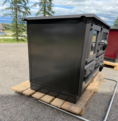 Magnum Wood or Coal Cookstove by MBS-Black or Red Available