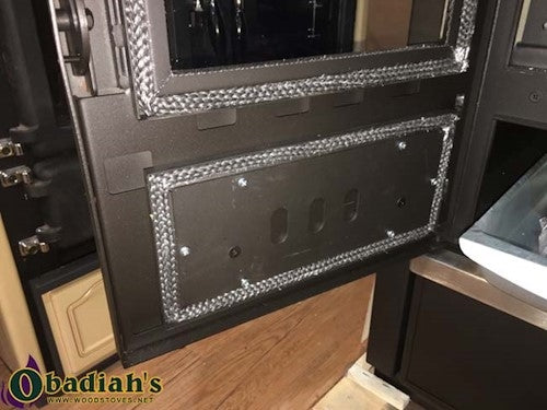 North European Wood Cookstove in Black